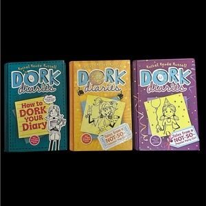 Dork Diaries Book Set - Green, Yellow, Purple